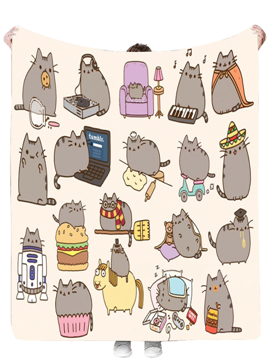 Плед покрывало StarFriend кот Пушин в разных ситуациях Pusheen the Cat 124х153 см, Бежевый;коричневый, кот Пушин в разных ситуациях Pusheen the Cat
Плед покрывало StarFriend кот Пушин в разных ситуациях Pusheen the Cat 124х153 см, Бежевый;коричневый, кот Пушин в разных ситуациях Pusheen the Cat