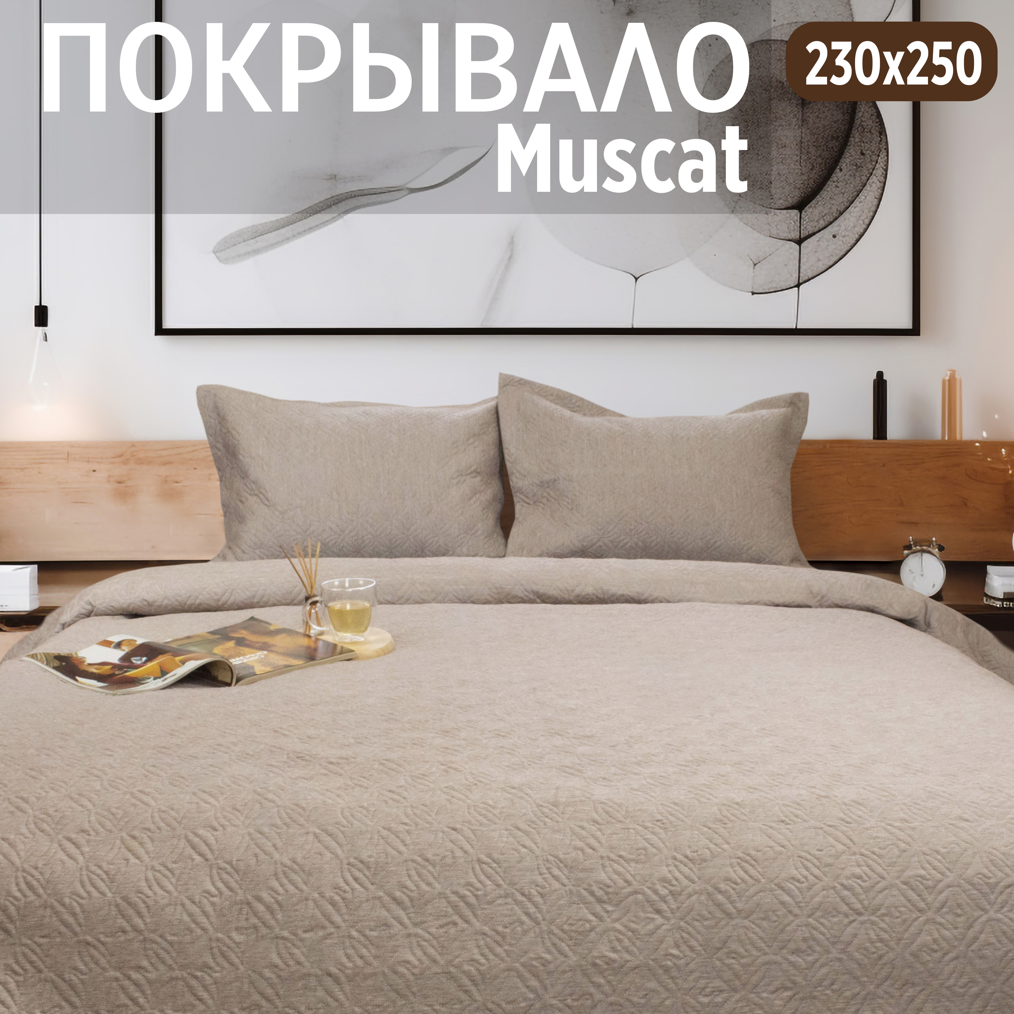 Покрывало на кровать Cleo Home Collection евро макси однотонное с наволочками 230х260, Muscat Collection
Покрывало на кровать Cleo Home Collection евро макси однотонное с наволочками 230х260, Muscat Collection