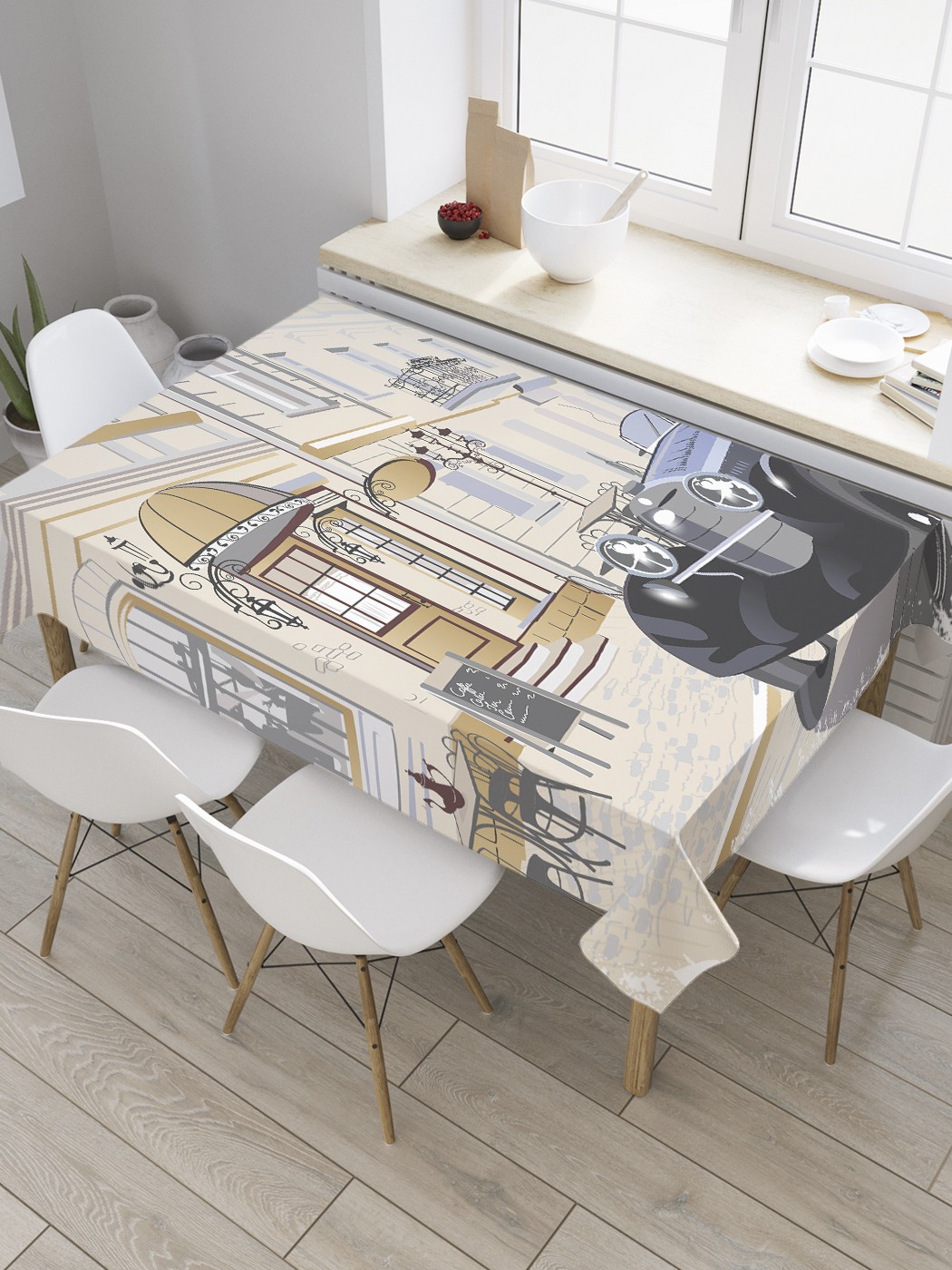 Скатерть прямоугольная JoyArty "Ретро кабриолет у кафе" из сатена, 120x145 см, Коричневый, Ретро кабриолет у кафе
Скатерть прямоугольная JoyArty "Ретро кабриолет у кафе" из сатена, 120x145 см, Коричневый, Ретро кабриолет у кафе