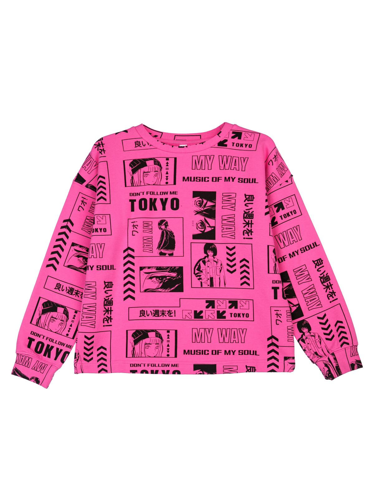 Толстовка трикотажная для девочек PlayToday, черный,фуксия, 134, Черный;розовый, 32321254 
Толстовка трикотажная для девочек PlayToday, черный,фуксия, 134, Черный;розовый, 32321254