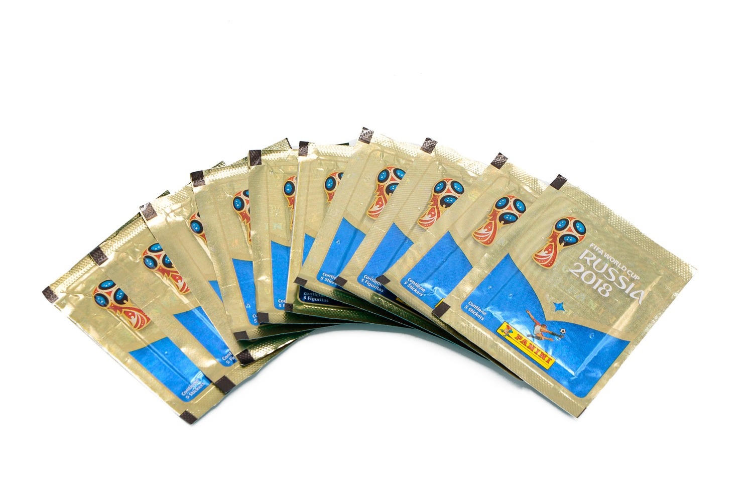 10 пакетиков наклеек Panini Чемпионат мира по футболу FIFA 2018 (версия на 670 наклеек)
10 пакетиков наклеек Panini Чемпионат мира по футболу FIFA 2018 (версия на 670 наклеек)