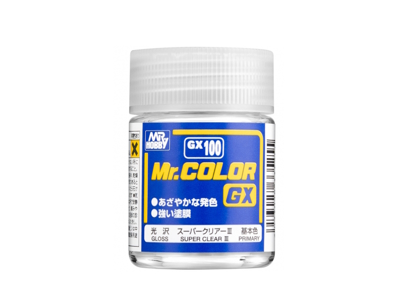 Лак Mr.Hobby, Super Clear Gloss Primary GSI Creos GX100, супер-глянцевый, 18 мл, Прозрачный
Лак Mr.Hobby, Super Clear Gloss Primary GSI Creos GX100, супер-глянцевый, 18 мл, Прозрачный