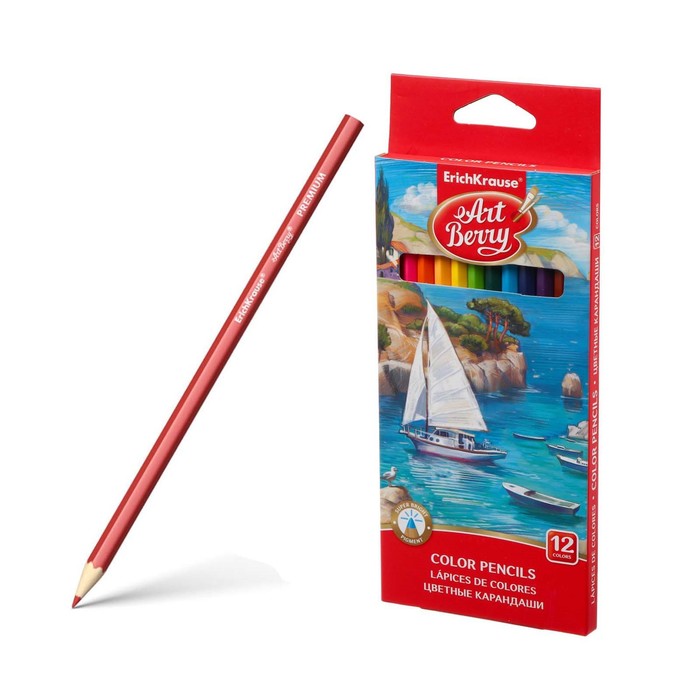 Карандаши 12 цветов ErichKrause ArtBerry премиум, дерево, шестигранные, 3.0 мм грифель, су, Premium ArtBerry
Карандаши 12 цветов ErichKrause ArtBerry премиум, дерево, шестигранные, 3.0 мм грифель, су, Premium ArtBerry