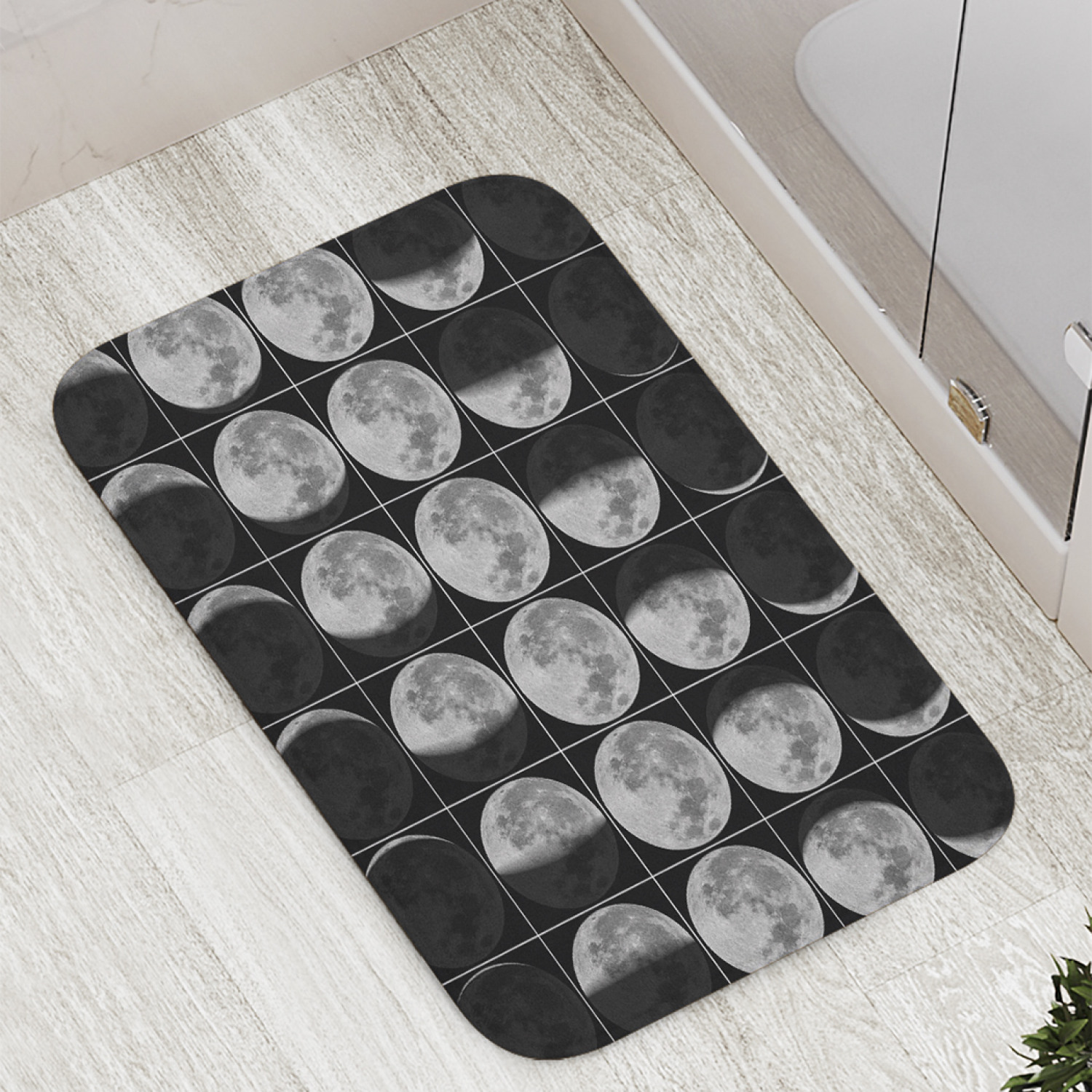 Коврик противоскользящий JoyArty "Зацикленные фазы" для ванной, сауны, бассейна, 77х52 см, Зацикленные фазы 
Коврик противоскользящий JoyArty "Зацикленные фазы" для ванной, сауны, бассейна, 77х52 см, Зацикленные фазы