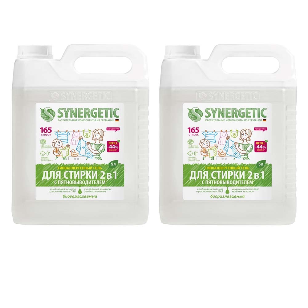 Средство для стирки жидкое автомат SYNERGETIC 2 в 1 для всех видов тканей 5 л, 2 шт.
Средство для стирки жидкое автомат SYNERGETIC 2 в 1 для всех видов тканей 5 л, 2 шт.