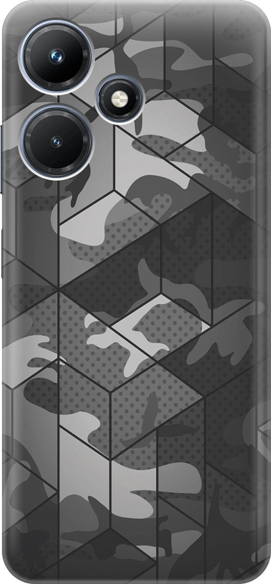 Силиконовый чехол на Infinix Hot 30i "Камуфляжная геометрия", Белый;зеленый, 159406
Силиконовый чехол на Infinix Hot 30i "Камуфляжная геометрия", Белый;зеленый, 159406