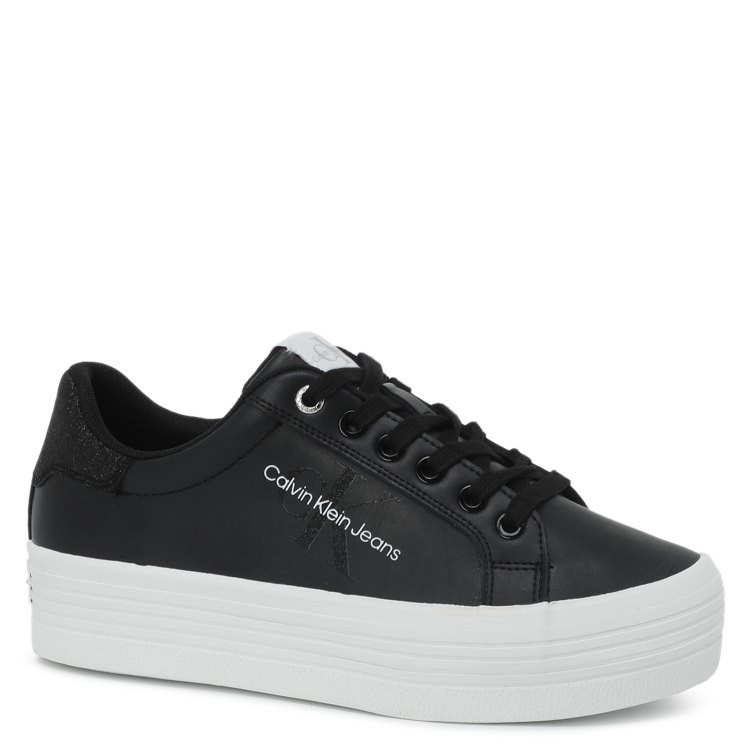 фото Кеды женские calvin klein jeans yw0yw00601 черные 38 eu