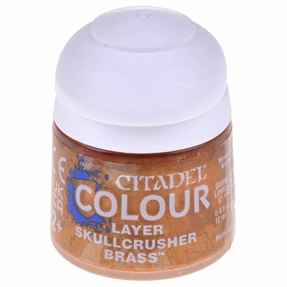 Краска акриловая Games Workshop Citadel Layer Skullcrusher Brass 22-73 12 мл, Skullcrusher Brass
Краска акриловая Games Workshop Citadel Layer Skullcrusher Brass 22-73 12 мл, Skullcrusher Brass