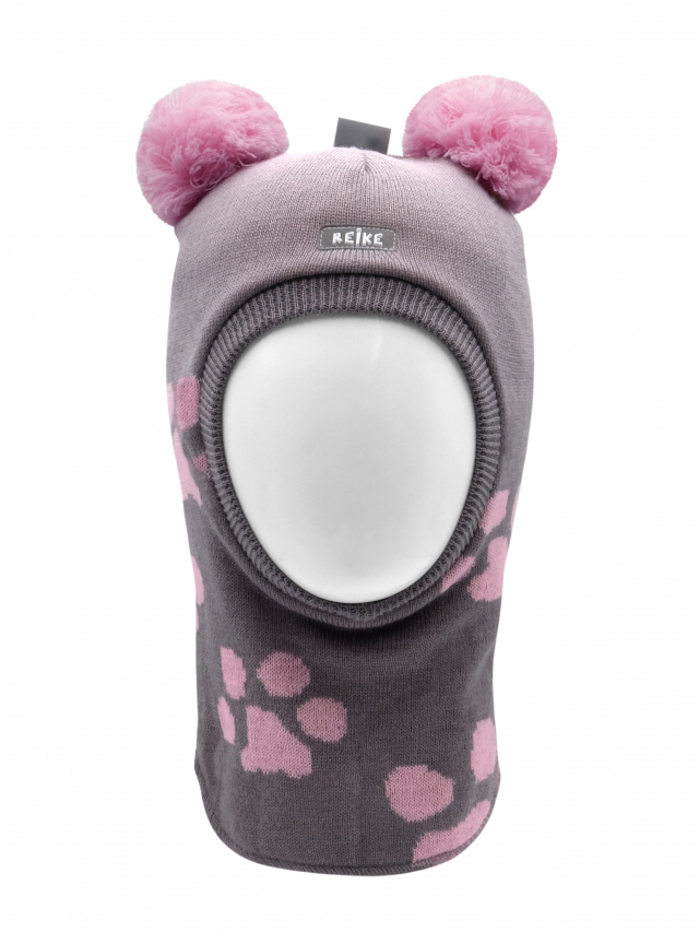 фото Шапка-шлем для девочки reike bunnies grey, rkn2021-3 bns grey, р.50