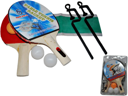 фото Набор для настольного тенниса sprinter sh-012 2 ракетки, 3 мяча, сетка