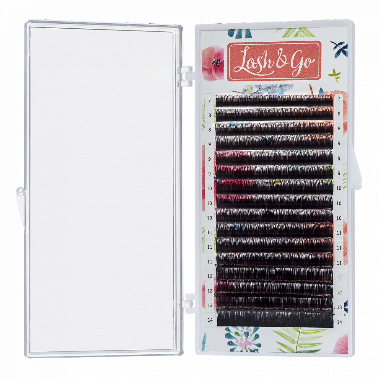 Ресницы на ленте Lash&Go Омбре коричневые D, 0,10, 7-14 mm 16 линий, Коричневый, LL624443
Ресницы на ленте Lash&Go Омбре коричневые D, 0,10, 7-14 mm 16 линий, Коричневый, LL624443