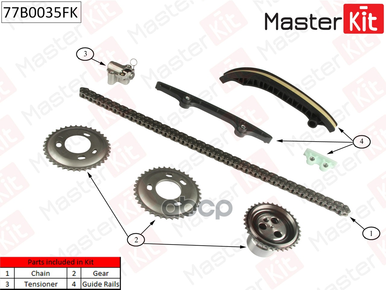 Комплект Цепи Грм Ford Transit 2.2i Duratorq Tc 06-15 MasterKit арт. 77B0035FK
Комплект Цепи Грм Ford Transit 2.2i Duratorq Tc 06-15 MasterKit арт. 77B0035FK