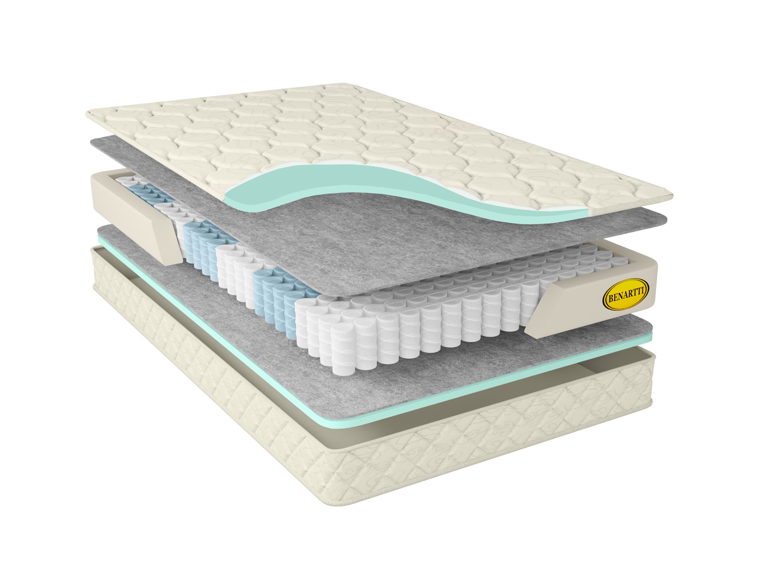 Матрас Benartti Optimal Dream Soft TFK 175х185, Бежевый;белый;серый;серебристый, Optimal Soft TFK
Матрас Benartti Optimal Dream Soft TFK 175х185, Бежевый;белый;серый;серебристый, Optimal Soft TFK