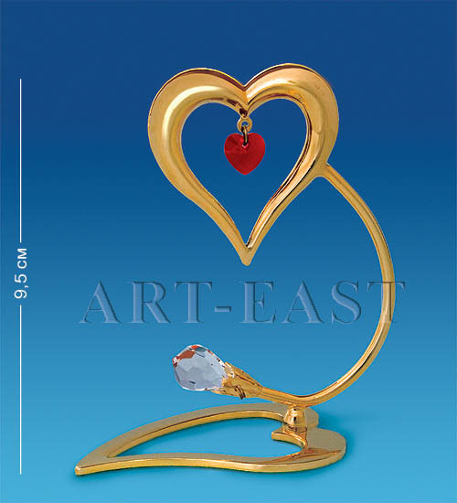 фото Держатель для визиток сердечко (юнион) ar-4047/ 1 113-60556 crystal temptations