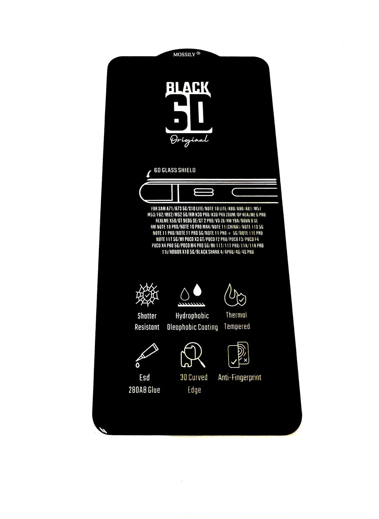 Защитное стекло MOSSILY для Samsung Galaxy A71 / A73 5G (повышенной прочности) 6D черное
Защитное стекло MOSSILY для Samsung Galaxy A71 / A73 5G (повышенной прочности) 6D черное
