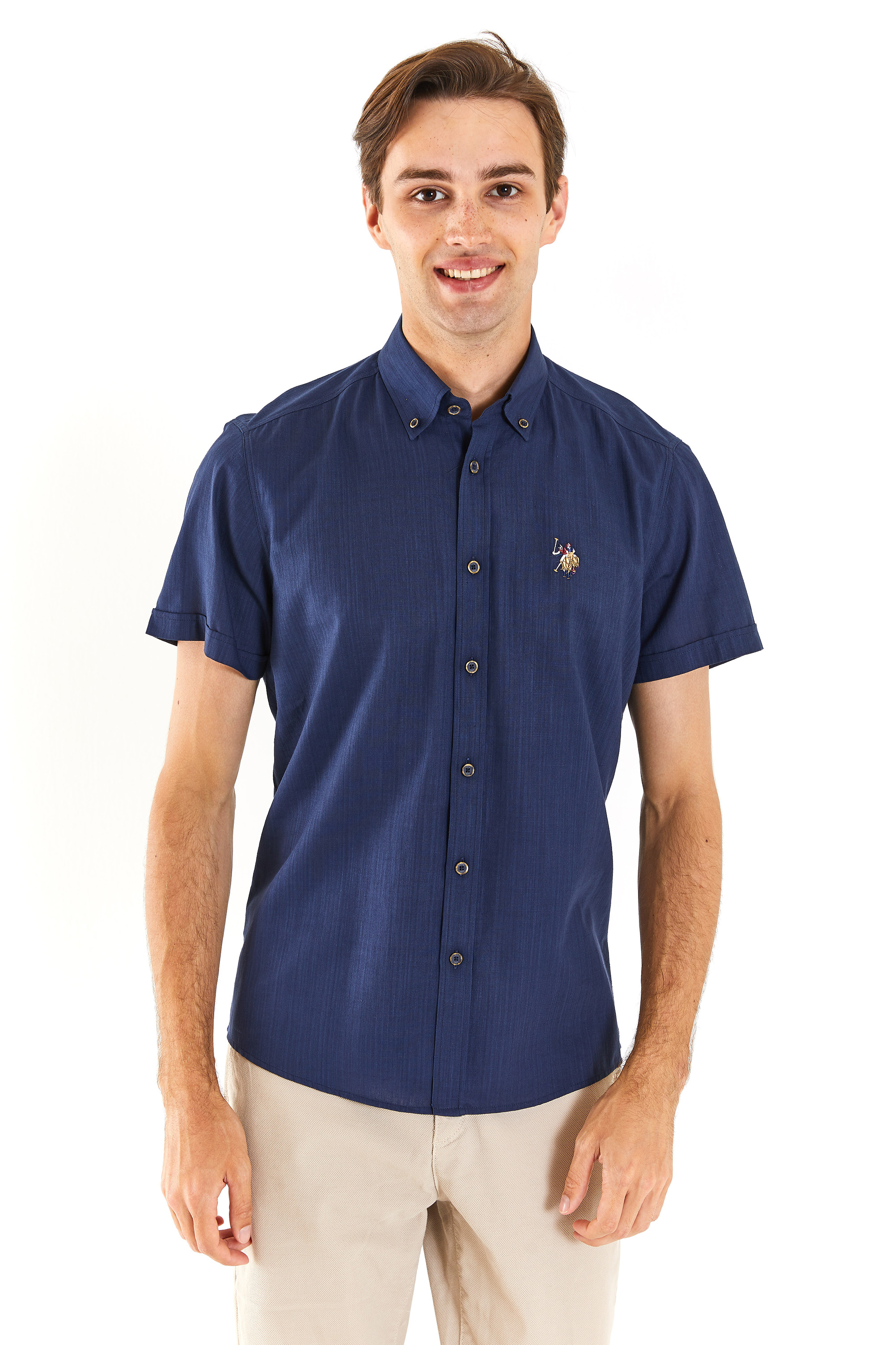 Рубашка мужская US Polo Assn G081GL0040ELFYGL024Y синяя 2XL, Синий, G081GL0040ELFYGL024Y
Рубашка мужская US Polo Assn G081GL0040ELFYGL024Y синяя 2XL, Синий, G081GL0040ELFYGL024Y