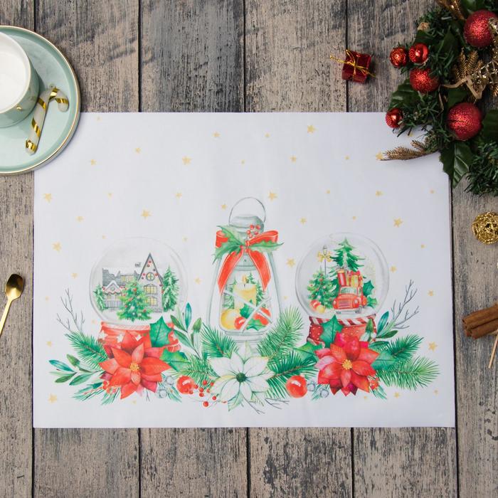Салфетка на стол "Christmas red flowers" 30х40см, 100% п/э, оксфорд 420 г/м2, Разноцветный, Christmas red flowers Этель
Салфетка на стол "Christmas red flowers" 30х40см, 100% п/э, оксфорд 420 г/м2, Разноцветный, Christmas red flowers Этель