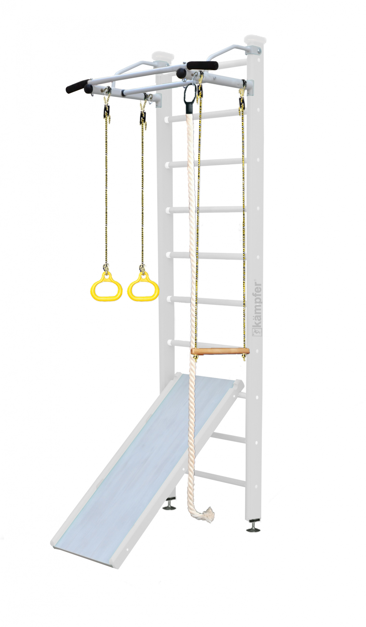 Шведская стенка Kampfer Ride Ceiling (№6 Жемчужный Стандарт белый турник), Ride Ceiling
Шведская стенка Kampfer Ride Ceiling (№6 Жемчужный Стандарт белый турник), Ride Ceiling