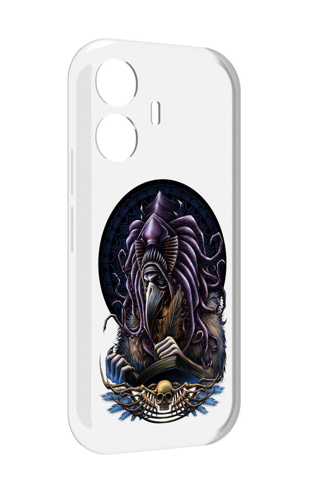 Чехол MyPads умный ворон для Vivo Y77E / Vivo iQOO Z6 Lite, Прозрачный, Tocco