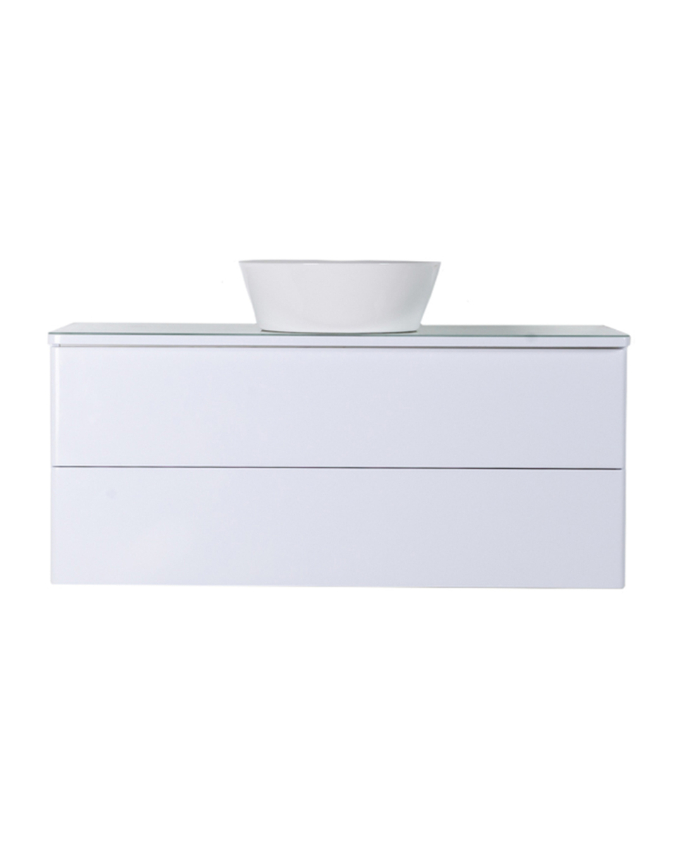 фото Orange otto ot-100tuglass+b08-360w тумба подвесная с раковиной