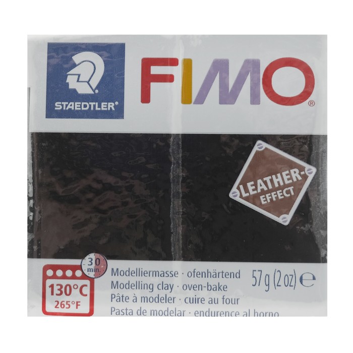 Полимерная глина запекаемая FIMO leather-effect (с эффектом кожи), 57 г, чёрный, FIMO leather-effect
Полимерная глина запекаемая FIMO leather-effect (с эффектом кожи), 57 г, чёрный, FIMO leather-effect