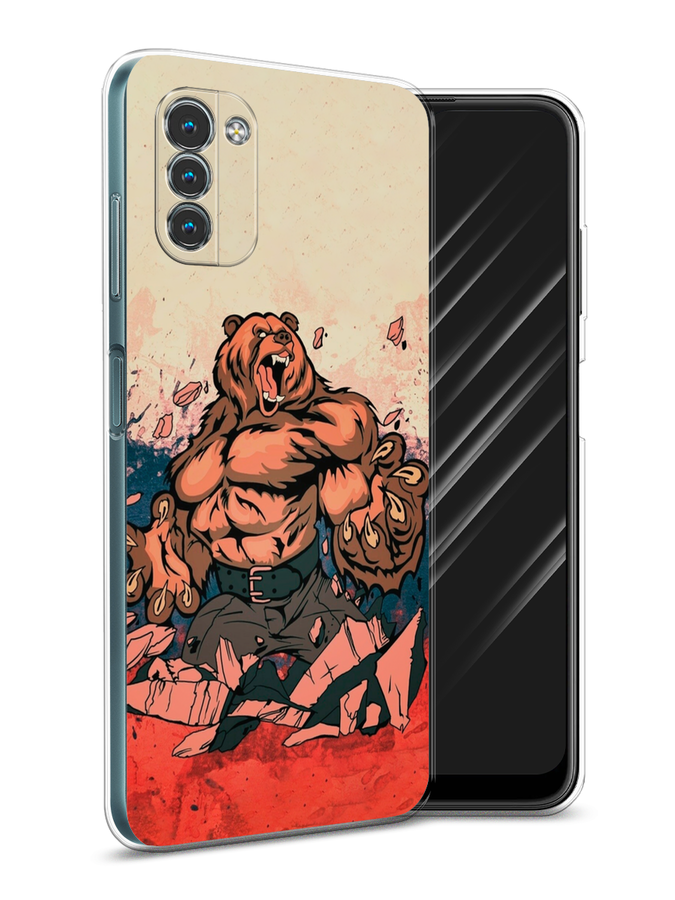 Чехол Awog на Nokia G11 / Нокиа G11 "Медведь с флагом РФ", Разноцветный, 125150-2
Чехол Awog на Nokia G11 / Нокиа G11 "Медведь с флагом РФ", Разноцветный, 125150-2