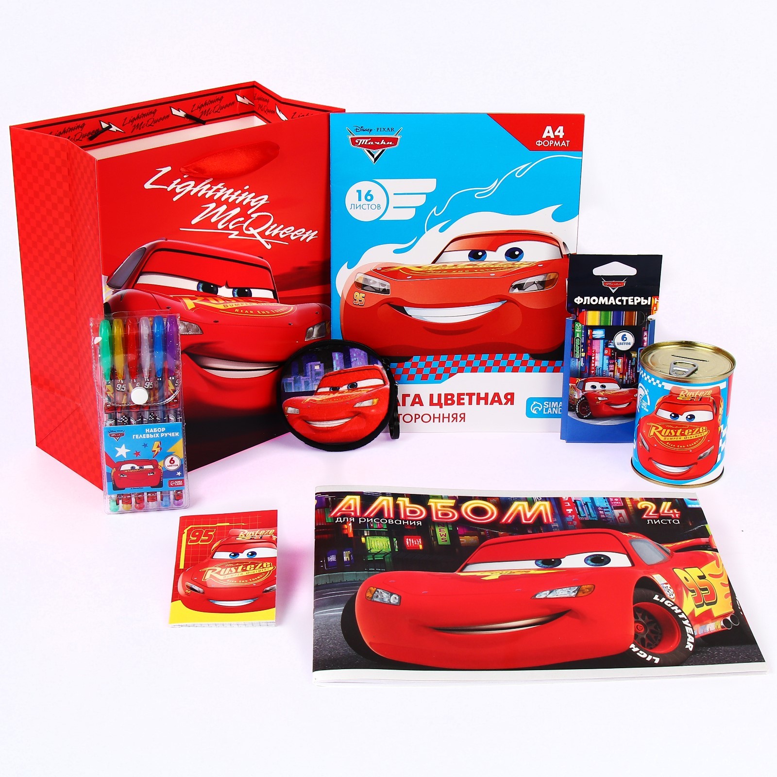 Подарочный набор для мальчика Disney, 8 предметов, Тачки, Красный, Подарочный набор для мальчика
Подарочный набор для мальчика Disney, 8 предметов, Тачки, Красный, Подарочный набор для мальчика