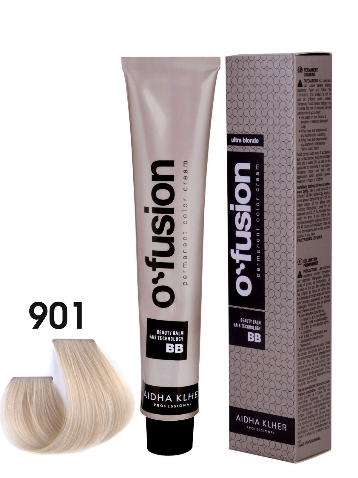 Профессиональная краска для волос Aidha Klher O'fusion Ultra Blonde, тон 901, 100 мл, ofusion_ub
Профессиональная краска для волос Aidha Klher O'fusion Ultra Blonde, тон 901, 100 мл, ofusion_ub