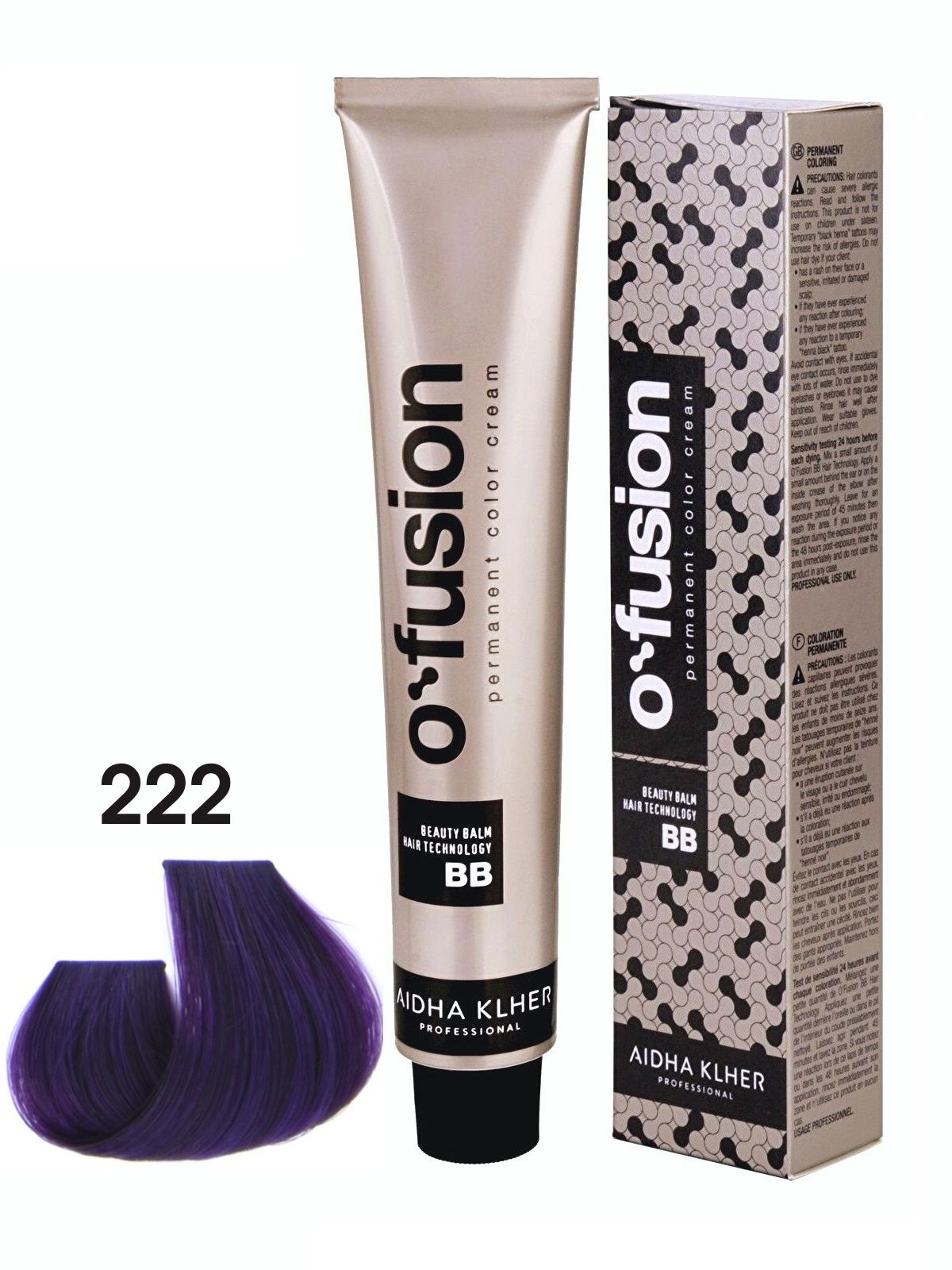 Профессиональная краска для волос Aidha Klher O'fusion BB-hair technology, 222 микстон, ofusion_mikston
Профессиональная краска для волос Aidha Klher O'fusion BB-hair technology, 222 микстон, ofusion_mikston