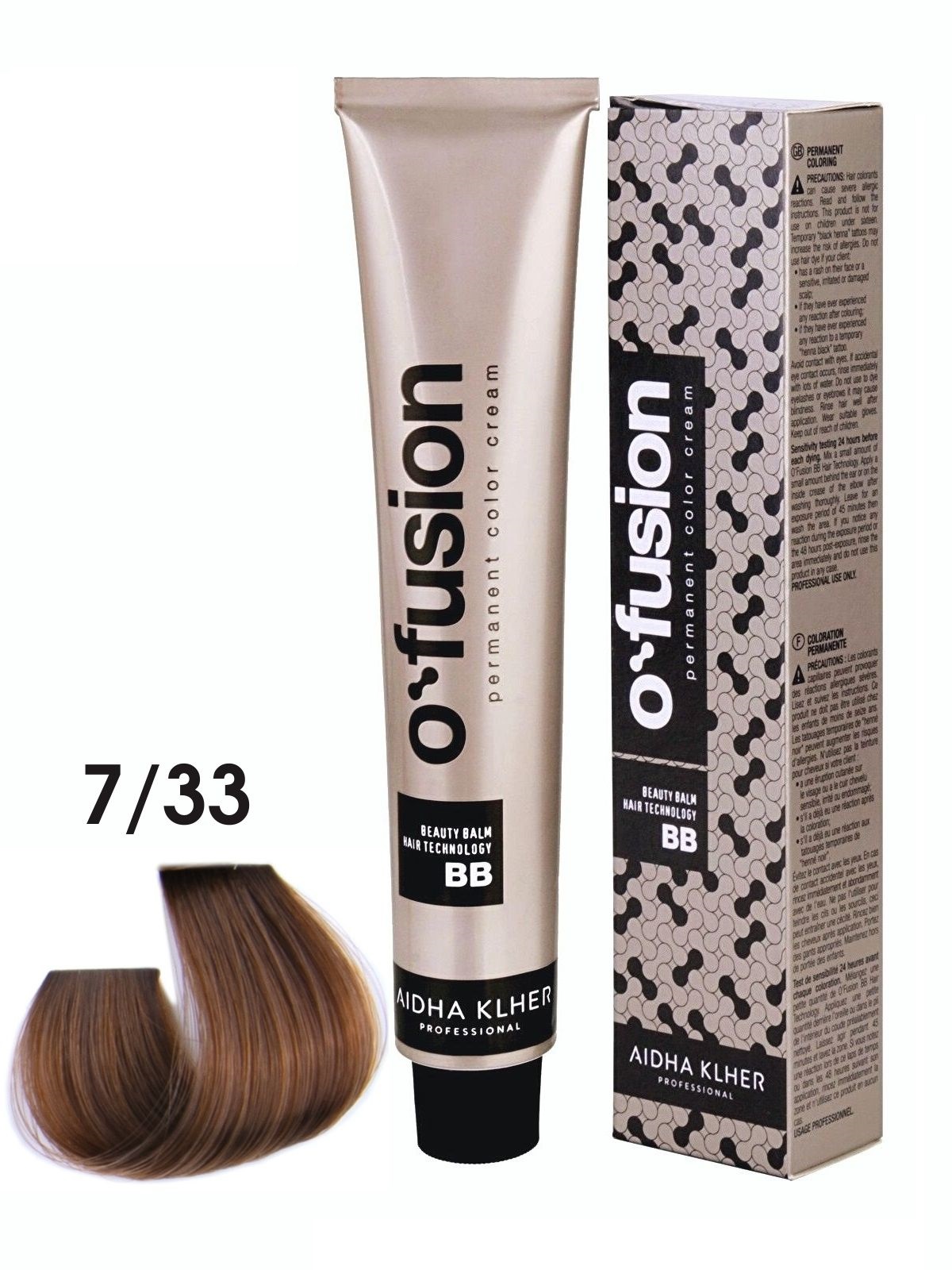 Профессиональная краска для волос Aidha Klher O'fusion BB-hair technology, тон 7/33, 100мл, ofusion_bb
Профессиональная краска для волос Aidha Klher O'fusion BB-hair technology, тон 7/33, 100мл, ofusion_bb