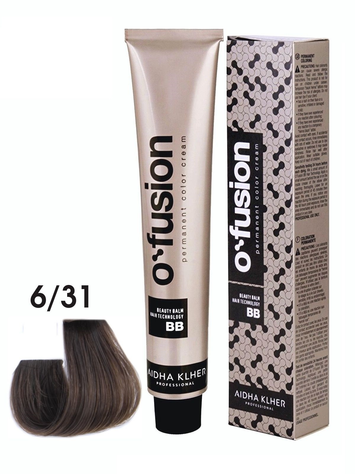 Профессиональная краска для волос Aidha Klher O'fusion BB-hair technology, тон 6/31, 100мл, ofusion_bb
Профессиональная краска для волос Aidha Klher O'fusion BB-hair technology, тон 6/31, 100мл, ofusion_bb
