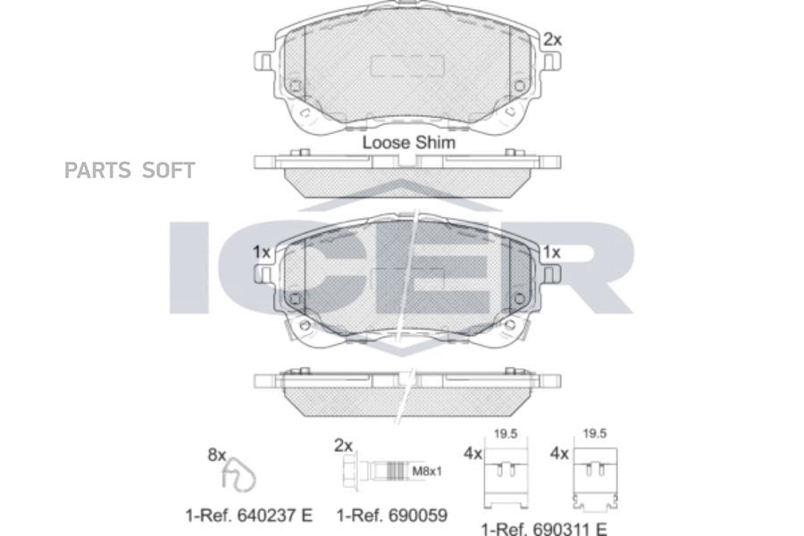 Колодки дисковые передние \ Toyota Auris 1.4VVT-i -2.2D 07>/Yaris 1.0VV ICER 182372 182372
Колодки дисковые передние \ Toyota Auris 1.4VVT-i -2.2D 07>/Yaris 1.0VV ICER 182372 182372
