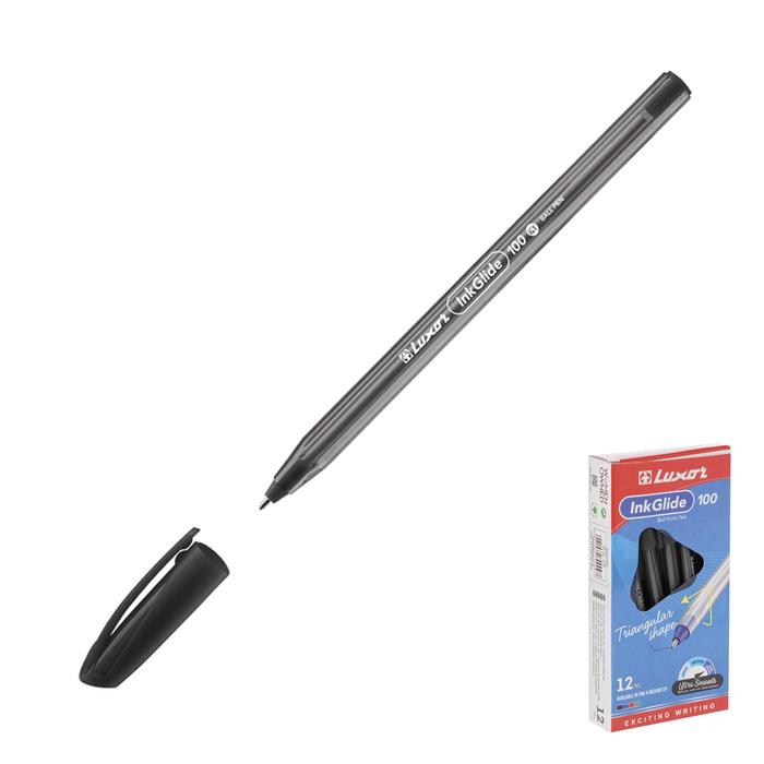 Ручка шариковая Luxor InkGlide 100 Icy, узел 0.7 мм, трехгранная, черная, цвет корпуса мик
Ручка шариковая Luxor InkGlide 100 Icy, узел 0.7 мм, трехгранная, черная, цвет корпуса мик