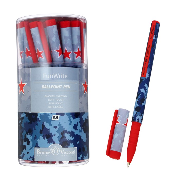 Ручка шариковая FunWrite Military blue, узел 0.5 мм, синие чернила, матовый корпус Silk To
Ручка шариковая FunWrite Military blue, узел 0.5 мм, синие чернила, матовый корпус Silk To