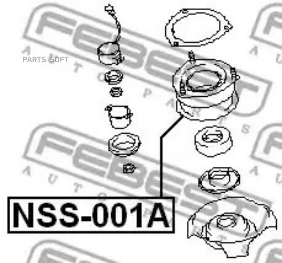 FEBECT NSS001A NSS-001A_опора амортизатора переднего!\ Nissan Maxima 94-06/Almera Tino V10
FEBECT NSS001A NSS-001A_опора амортизатора переднего!\ Nissan Maxima 94-06/Almera Tino V10