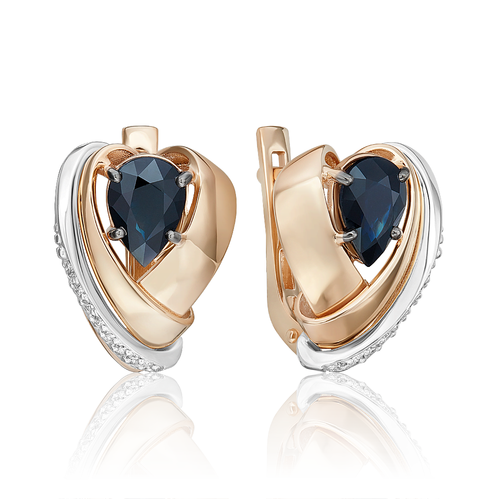 Серьги из комбинированного золоа PLATINA jewelry 02-5206-00, сапфир/бриллиант, 02-5206-00
Серьги из комбинированного золоа PLATINA jewelry 02-5206-00, сапфир/бриллиант, 02-5206-00