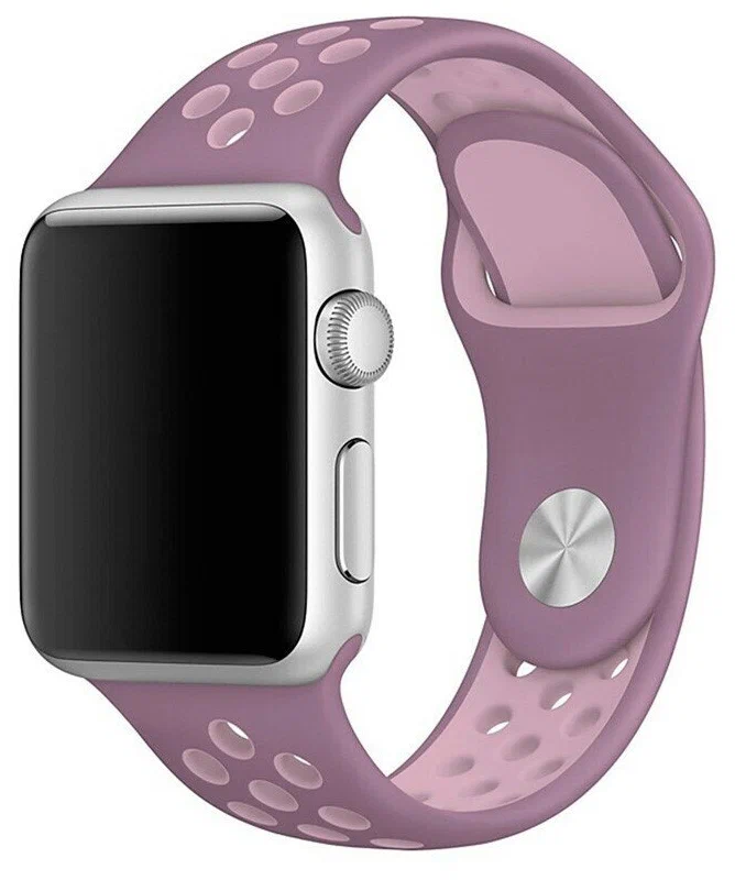 Ремешок силиконовый перфорированный NK для Apple Watch 38/40мм (24), фиолетовый+розовый
Ремешок силиконовый перфорированный NK для Apple Watch 38/40мм (24), фиолетовый+розовый