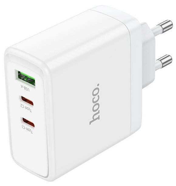 Сетевое зарядное устройство Hoco PD65W 1x USB Type A, 1xUSB Type-C 3.25 А белый, PD65W
Сетевое зарядное устройство Hoco PD65W 1x USB Type A, 1xUSB Type-C 3.25 А белый, PD65W