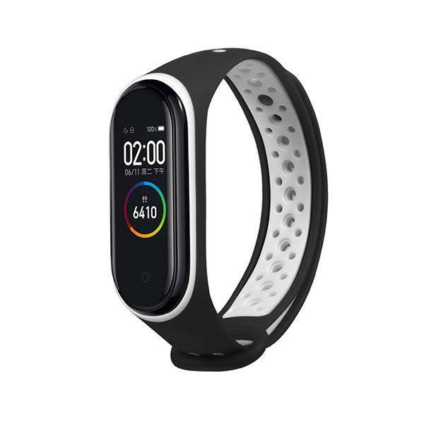 Ремешок силиконовый перфорированный NK для Xiaomi Mi Band 3/4 (1), черный+белый, на кнопке
Ремешок силиконовый перфорированный NK для Xiaomi Mi Band 3/4 (1), черный+белый, на кнопке