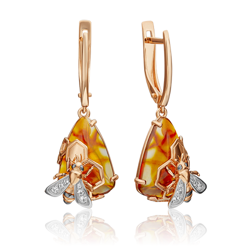 Серьги из красного золота с янтарем/топазом PLATINA jewelry 02-4682-00-733-1110-57, 02-4682-00-733-1110-57
Серьги из красного золота с янтарем/топазом PLATINA jewelry 02-4682-00-733-1110-57, 02-4682-00-733-1110-57