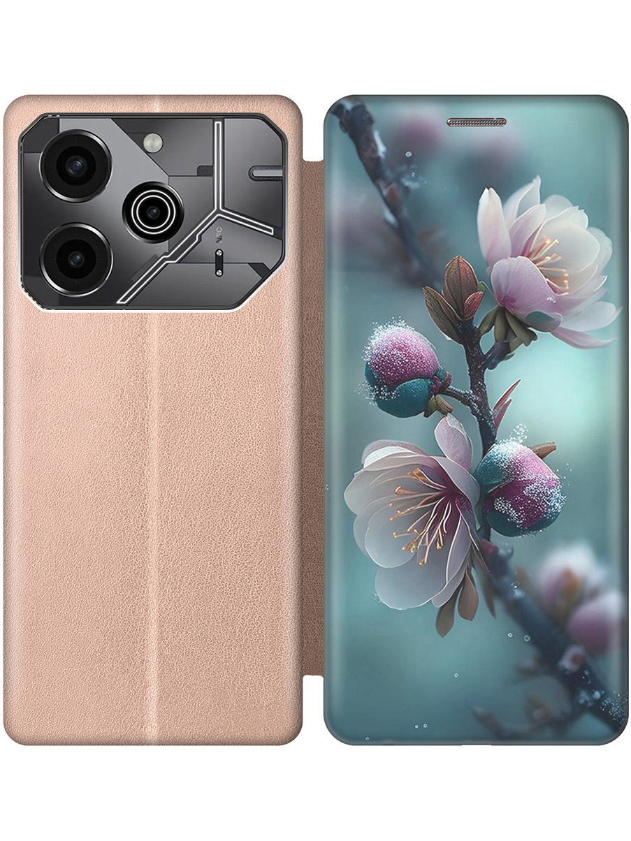 Чехол-книжка на Tecno Pova 6 Pro с принтом "Распускающиеся бутоны" золотой, Золотистый;белый;голубой, 781971021
Чехол-книжка на Tecno Pova 6 Pro с принтом "Распускающиеся бутоны" золотой, Золотистый;белый;голубой, 781971021