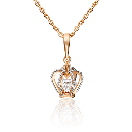 Кулон из белого золота/красного золота с фианитом PLATINA jewelry 03-3103-00-501-1111-67, 03-3103-00-501-1111-67
Кулон из белого золота/красного золота с фианитом PLATINA jewelry 03-3103-00-501-1111-67, 03-3103-00-501-1111-67