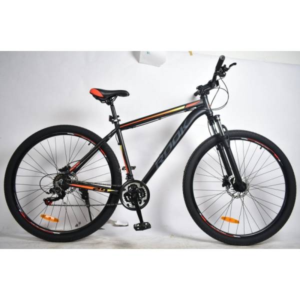 фото Велосипед 29 rook ma291h (hd) (alu рама) (21-ск.) серый/оранжевый (рама 19)