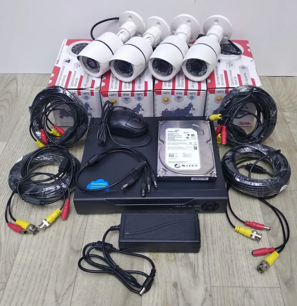 Полный готовый комплект видеонаблюдения на 4 камеры Full HD, Белый, KIT4AHD100B1080P_HDD500DB_20m_4PCS
Полный готовый комплект видеонаблюдения на 4 камеры Full HD, Белый, KIT4AHD100B1080P_HDD500DB_20m_4PCS