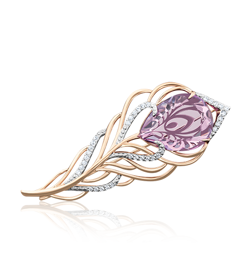 Брошь из красного золота с аметистом/фианитом PLATINA jewelry 04-0146-00-209-1110-46, 04-0146-00-209-1110-46
Брошь из красного золота с аметистом/фианитом PLATINA jewelry 04-0146-00-209-1110-46, 04-0146-00-209-1110-46