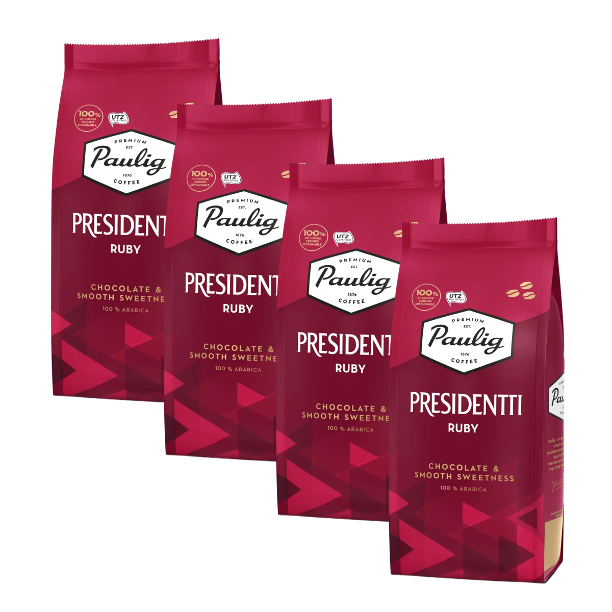Кофе в зернах Paulig Presidentti Ruby 100% арабика 250 гр - 4 упаковки, Presidentti Ruby
Кофе в зернах Paulig Presidentti Ruby 100% арабика 250 гр - 4 упаковки, Presidentti Ruby