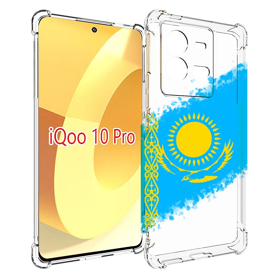 Чехол MyPads флаг Казахстана для Vivo iQOO 10 Pro, Прозрачный, Tocco 
Чехол MyPads флаг Казахстана для Vivo iQOO 10 Pro, Прозрачный, Tocco