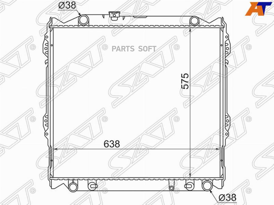 Радиатор Toyota Land Cruiser Prado/Surf/4-Runner Kz/Kd 95-02 Diesel Sat арт. TY0008-J95D
Радиатор Toyota Land Cruiser Prado/Surf/4-Runner Kz/Kd 95-02 Diesel Sat арт. TY0008-J95D
