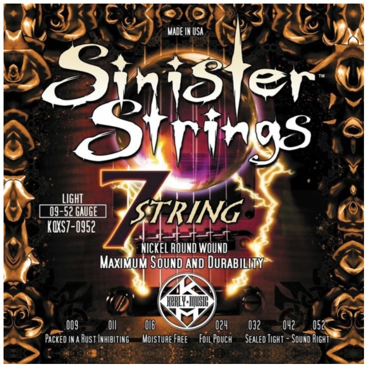 Струны для 7-ми струнной электрогитары Kerly Music KQXS7-0952 Sinister 7 Strings Nickel Pl, KQXS7-0952 Sinister 7 Strings Nickel Plated Steel Tempered
Струны для 7-ми струнной электрогитары Kerly Music KQXS7-0952 Sinister 7 Strings Nickel Pl, KQXS7-0952 Sinister 7 Strings Nickel Plated Steel Tempered