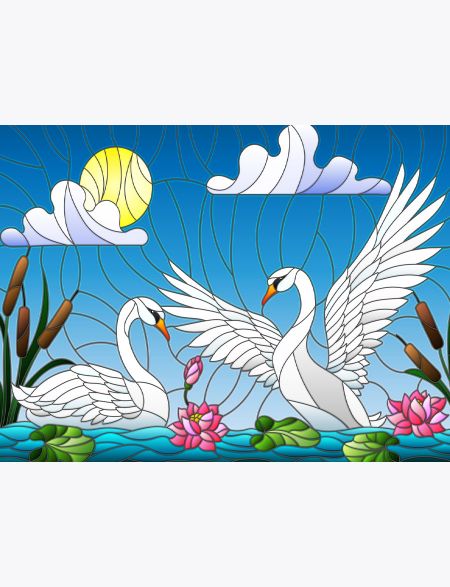 Алмазная мозаика без подрамника Белые лебеди - витраж, 130x100 см, 56809, РА-081
Алмазная мозаика без подрамника Белые лебеди - витраж, 130x100 см, 56809, РА-081